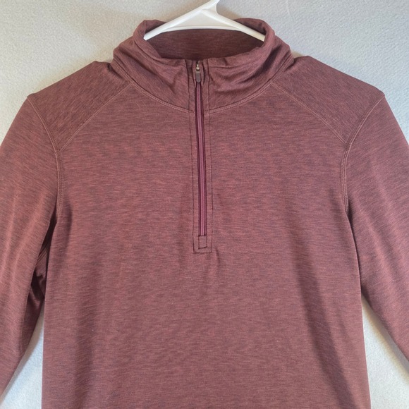Rei Co-Op Tops - REI Co-op Quarter Zip Pullover Brown Heathered Active Top Base Layer Gorp Small?